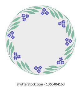  Floral background . Floral frame.