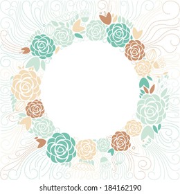 floral background, floral frame