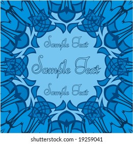floral background frame