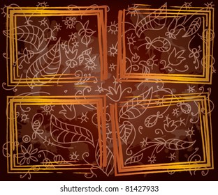 floral background frame.