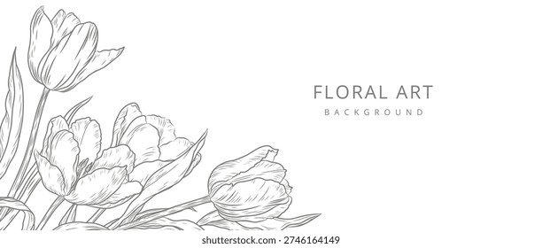 Fondo floral  marco