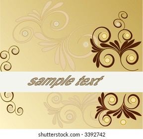 Floral background - frame vector illustration
