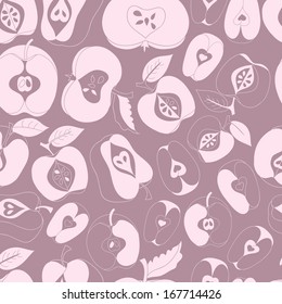 Floral background with  fruit harvest  in vector . Vector ethnic background with animals. Seamless pattern can be used for wallpapers, pattern fills, web page background,surface textures.