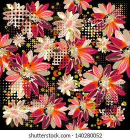 Floral background of  gerbera