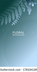 Floral background gradient with various colors.