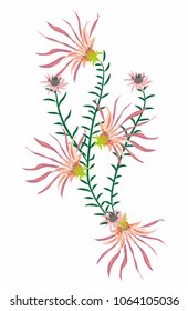 Floral background graphic design vector art