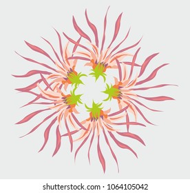 Floral background graphic design vector art