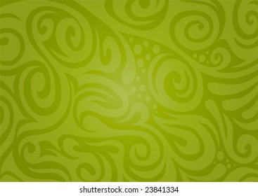 Floral background, green