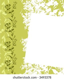 floraler Hintergrund - grün. Vektorgrafik