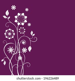 Floral background, greeting