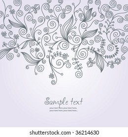 floral background, greeting card