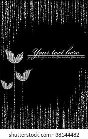 floral background, greeting card