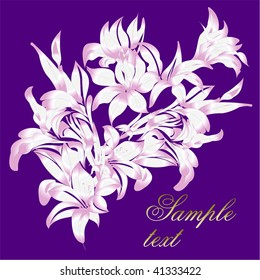 floral background, greeting card