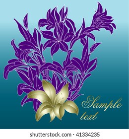 floral background, greeting card