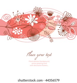 floral background, greeting card
