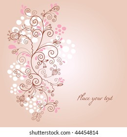   floral background, greeting card