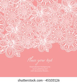 floral background, greeting card