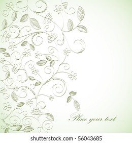 floral background, greeting card