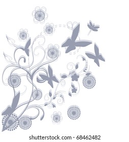 floral background, greeting card