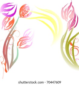 floral background, greeting card
