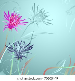 floral background, greeting card
