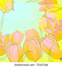 floral background, greeting card