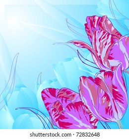 floral background, greeting card