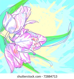 floral background, greeting card