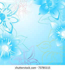 floral background, greeting card
