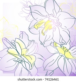 floral background, greeting card