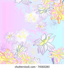 floral background, greeting card