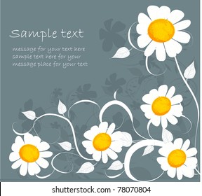 floral background, greeting card