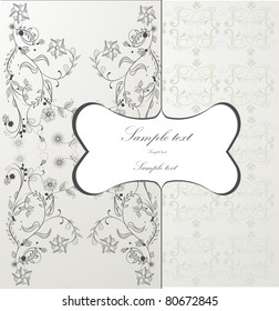 floral background, greeting card