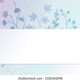 Floral background greeting card Spring blurred design Vector gradient leaves  banners pastel minimal holographic mock up Retro colorful fluid trending illustration