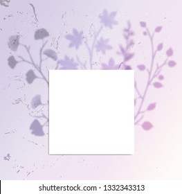 Floral background greeting card Spring blurred design Vector gradient leaves  banners pastel minimal holographic mock up Retro colorful fluid trending illustration