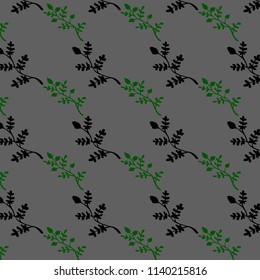 Floral background with hand draw