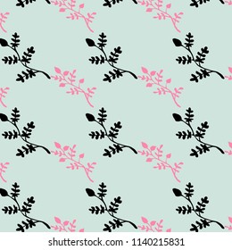 Floral background with hand draw