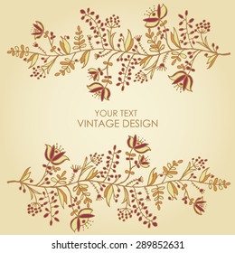 Floral background. hand drawn