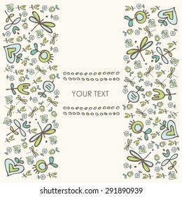 Floral background. hand drawn