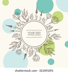 floral background. hand drawn 