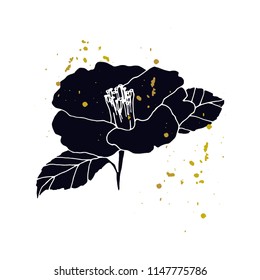 Floral background. Hand drawn vector botanical illustration. 