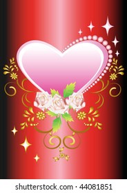  floral background heart