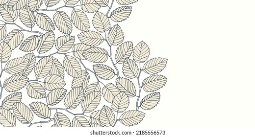 Floral background. Horizontal template for greeting card, flyer, invitation, surface design projects, social network, smm