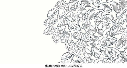 Floral background. Horizontal template for greeting card, flyer, invitation, surface design projects, social network, smm
