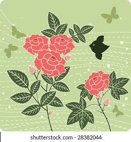 floral background illustration