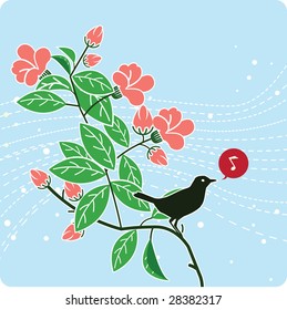 floral background illustration