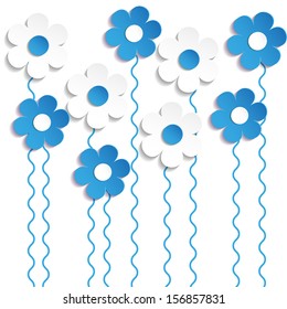 floral background - Illustration, vector.