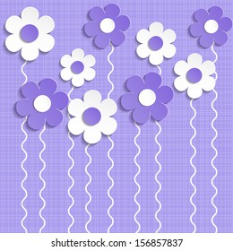 floral background - Illustration, vector .