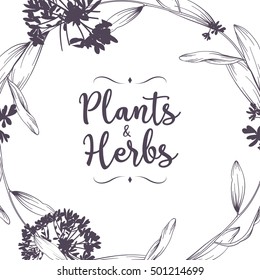 Floral background for invitation card