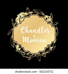 Floral background for invitation card